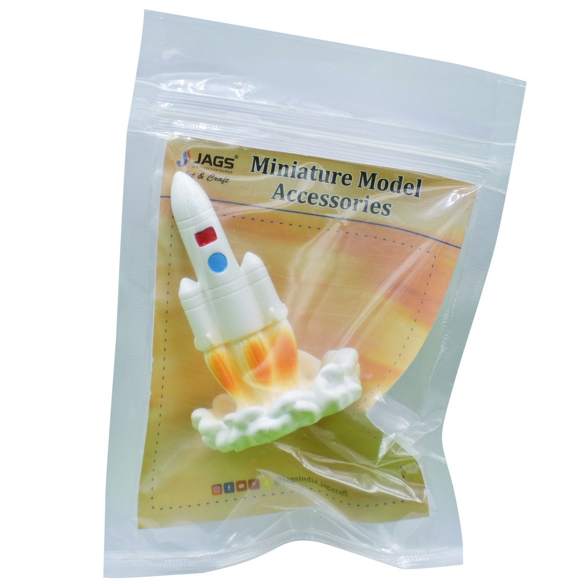 Gift To Love | Miniature Model Space Rocket | Color : White | Code : C0803-8