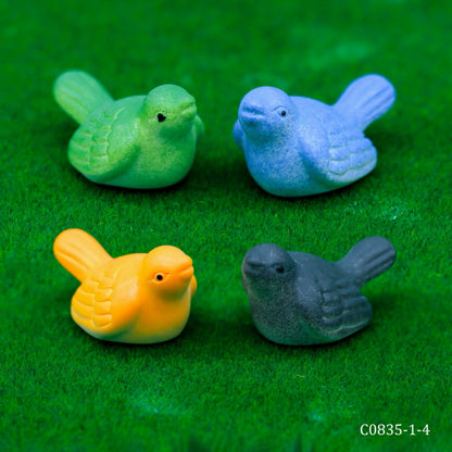 Gift To Love | Miniature Model Fancy Bird | Pcs : 4 Pcs | Code : C0835-1-4