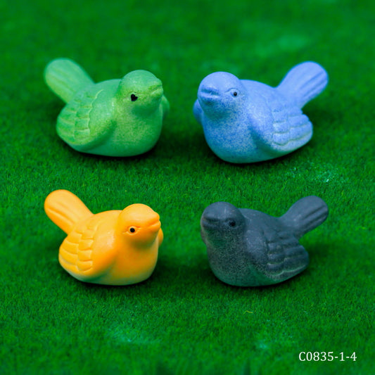 Gift To Love | Miniature Model Fancy Bird | Pcs : 4 Pcs | Code : C0835-1-4