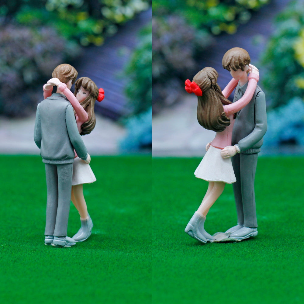 Gift To Love | Miniature Model Couple Set | Color : Gray & Pink | Code : C0871-3-4