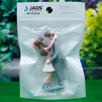 Gift To Love | Miniature Model Couple Set | Color : Gray & Pink | Code : C0871-3-4