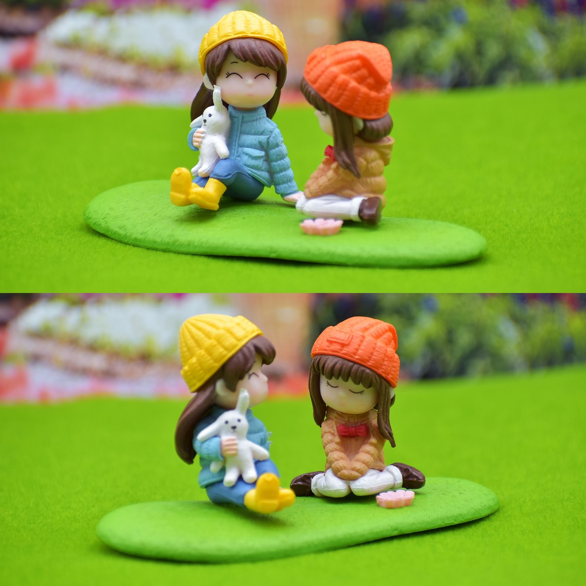 Gift To Love | Miniature Model Couple With Garden Set | Code : C1006-3