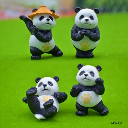 Gift To Love | Miniature Model Panda Balck&White4P B(C1031-1/2/3/4) | Code : C1031-A