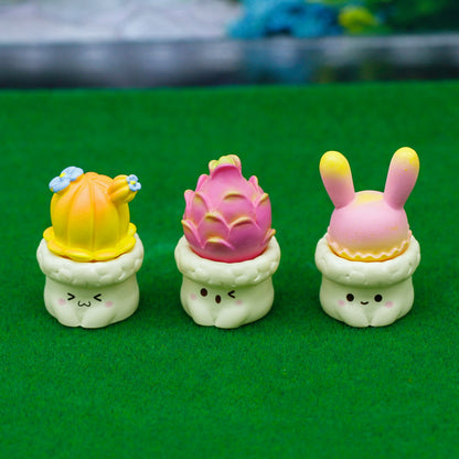Gift To Love | Miniature Model Cactus Plant | Pcs : 3 Pcs | Code : C1183-B