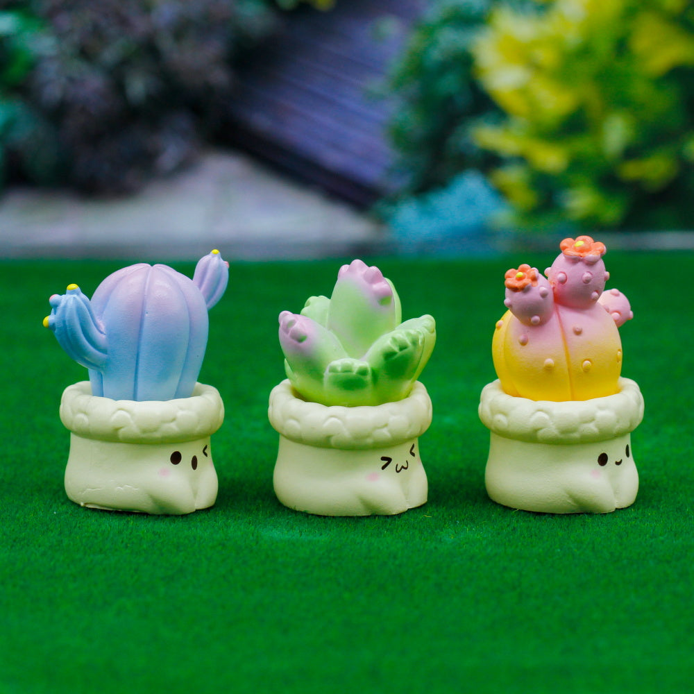 Gift To Love | Miniature Model Cactus Plant | Pcs : 3 Pcs | Code : C1183-C