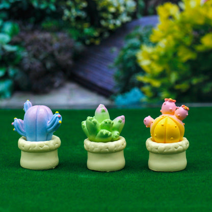 Gift To Love | Miniature Model Cactus Plant | Pcs : 3 Pcs | Code : C1183-C
