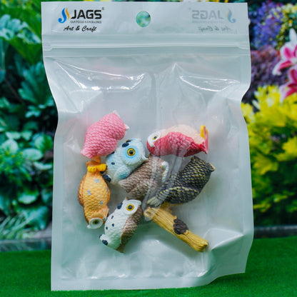 Gift To Love | Miniature Model Owl | Pcs : 7 Pcs | Code : C1234-A