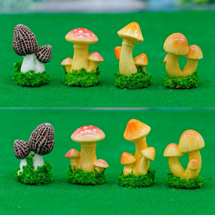 Gift To Love | Miniature Model Mushroom | Pcs : 4 Pcs | Code : C1299-1-4