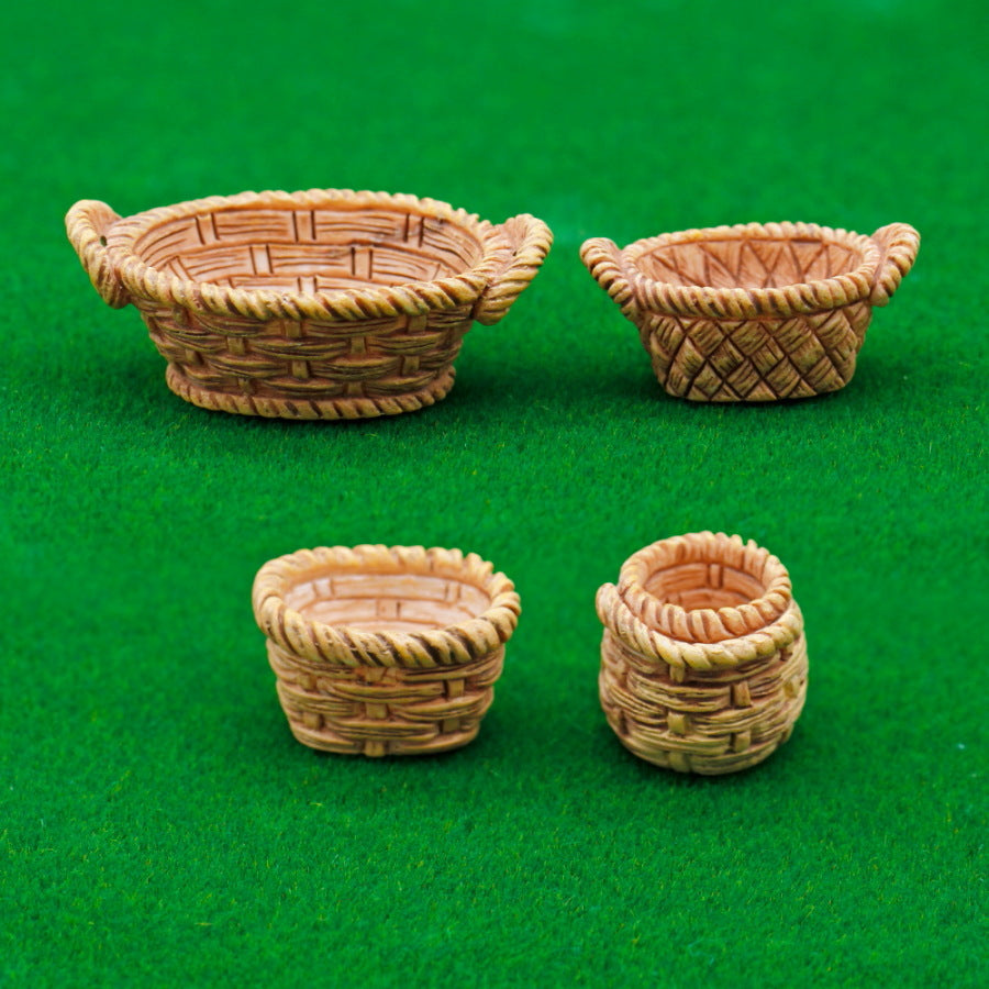 Gift To Love | Miniature Model Basket | Color : Mix | Pcs : 4 Pcs | Code : C1306-1-4