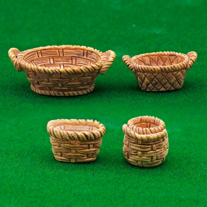 Gift To Love | Miniature Model Basket | Color : Mix | Pcs : 4 Pcs | Code : C1306-1-4