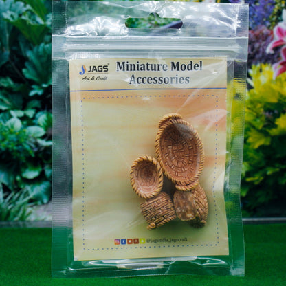 Gift To Love | Miniature Model Basket | Color : Mix | Pcs : 4 Pcs | Code : C1306-1-4