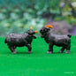 Gift To Love | Miniature Model Goat | Color : Black | Pcs : 2 Pcs Set | Code : C1312-7-8