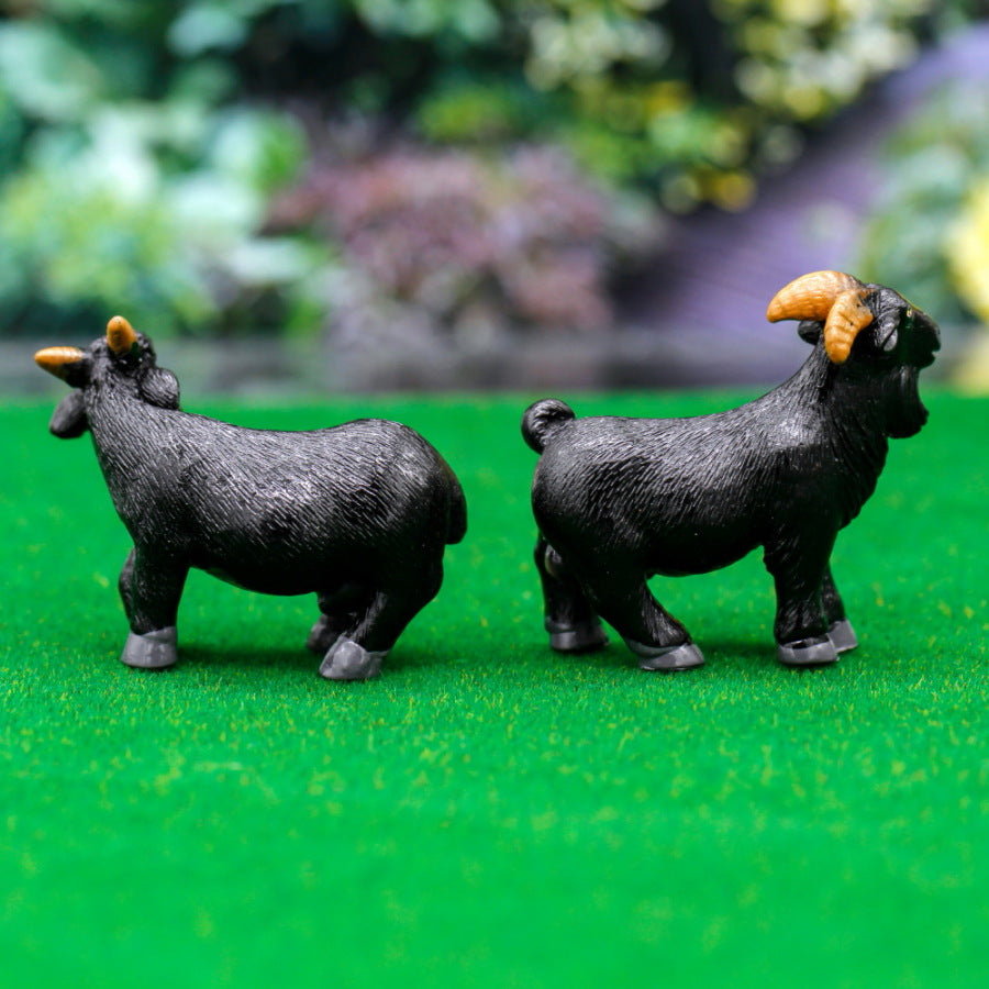 Gift To Love | Miniature Model Goat | Color : Black | Pcs : 2 Pcs Set | Code : C1312-7-8