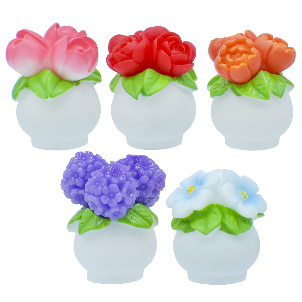 Gift To Love | Flower Pot Rose | Pcs : 5 Pcs Set | Code : C1510-A