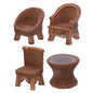 Gift To Love | Miniature Model Orange Furniture 4 Pcs Set | Code : C2579-B