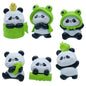 Gift To Love | Miniature Model Panda Green & White 6 Pcs Set | Code : C2831-A