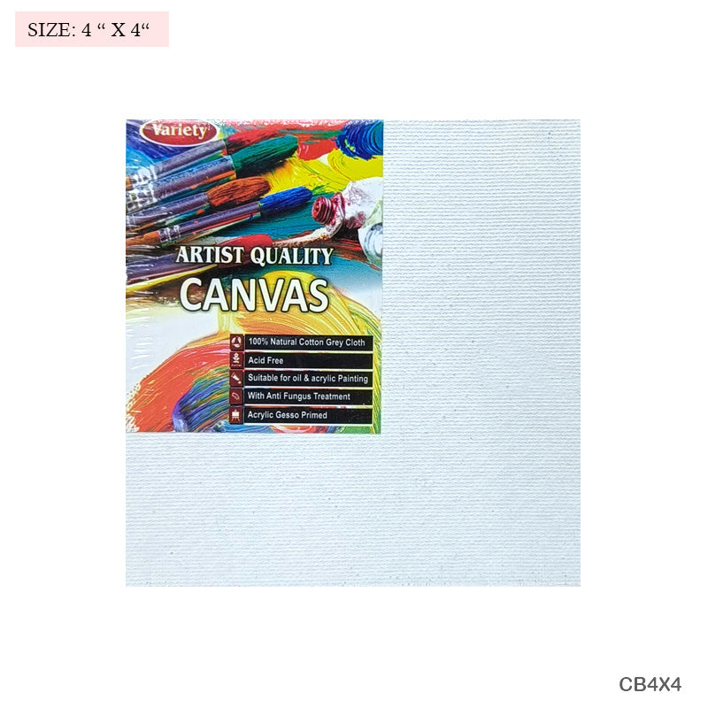 Canvas Board 4 Inchx4 Inch (Cb4X4)-Gift To Love-Art & Craft