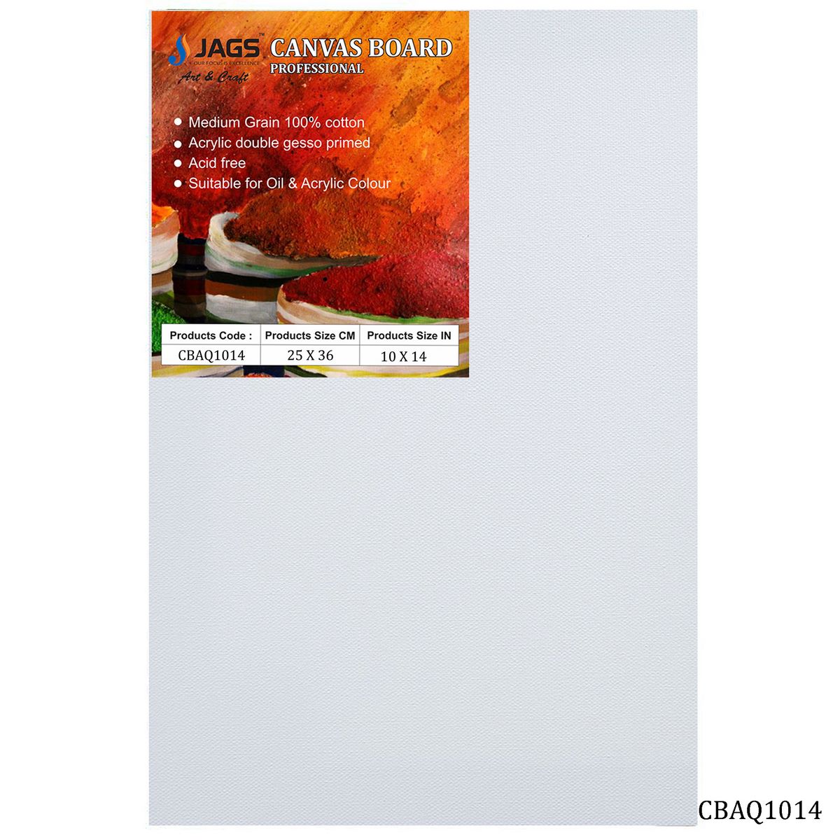 Gift To Love | Canvas Board Artist Quality | Color : White | Size : 10 X 14 Inch | Code : CBAQ1014