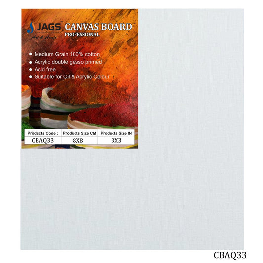 Gift To Love | Canvas Board Artist Quality | Color : White | Size : 3 X 3 Inch | Code : CBAQ33