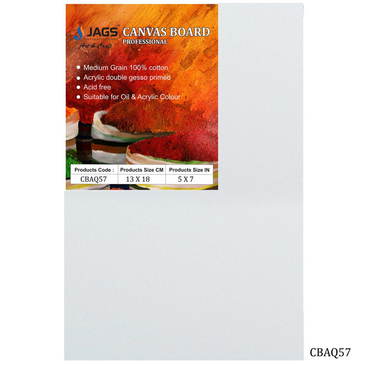 Gift To Love | Canvas Board Artist Quality | Color : White | Size : 5 X 7 Inch | Code : CBAQ57