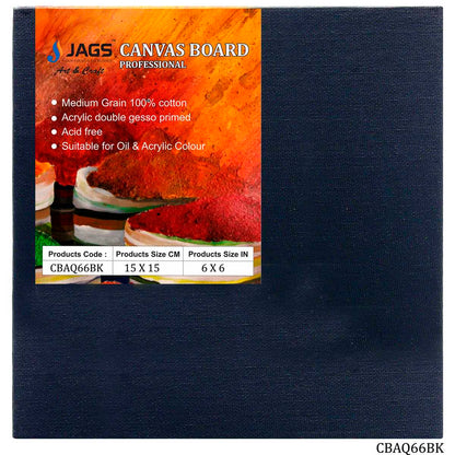 Gift To Love | Canvas Board Artist Quality | Color : Black | Size : 6 X 6 Inch | Code : CBAQ66BK