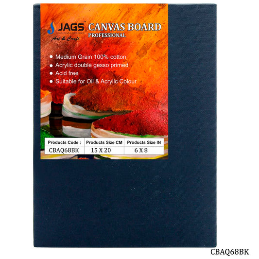 Gift To Love | Canvas Board Artist Quality | Color : Black | Size : 6 X 8 Inch | Code : CBAQ68BK