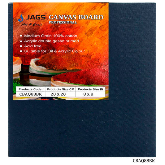 Gift To Love | Canvas Board Artist Quality | Color : Black | Size : 8 X 8 Inch | Code : CBAQ88BK