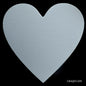 Gift To Love | Canvas Board Artist Quality Heart | Color : White | Size : 12 Inch | Code : CBAQH12IN