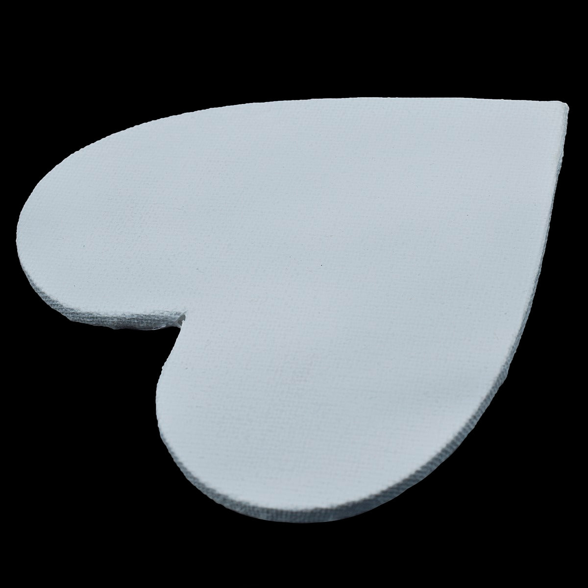 Gift To Love | Canvas Board Artist Quality Heart | Color : White | Size : 4 Inch | Code : CBAQH4IN