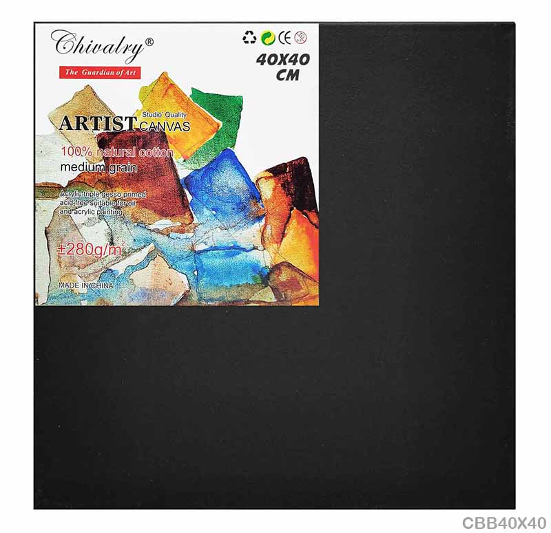 Gift To Love | Canvas Board Stretched | Color : Black | Size : 40 X 40 Cm | Code : CBB40X40