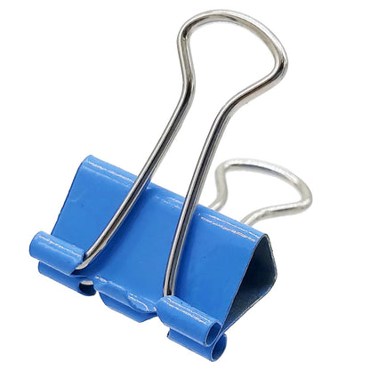 Gift To Love | Colour Binder Clips | Size : 19 Mm | Pcs : 12 Pcs | Code : CBC19MM