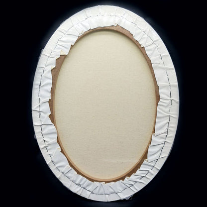 Gift To Love | Canvas Board Stretched Frame Oval | Size : 12 X 16 Inch | Code : CBOL1216