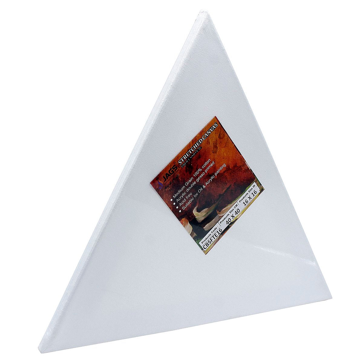 Gift To Love | Canvas Board Stretched Frame Triangle | Size : 16 | Code : CBSFTE16