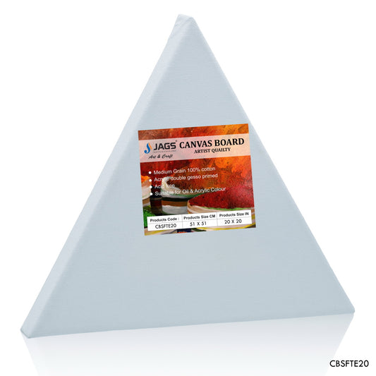 Gift To Love | Canvas Board Stretched Frame Triangle | Size : 20 | Code : CBSFTE20
