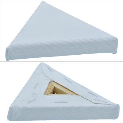 Gift To Love | Canvas Board Stretched Frame Triangle | Size : 4 | Code : CBSFTE4