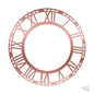 Gift To Love | Clock Acrylic Roman | Color : Copper | Size : 6 Inch | Code : CC06
