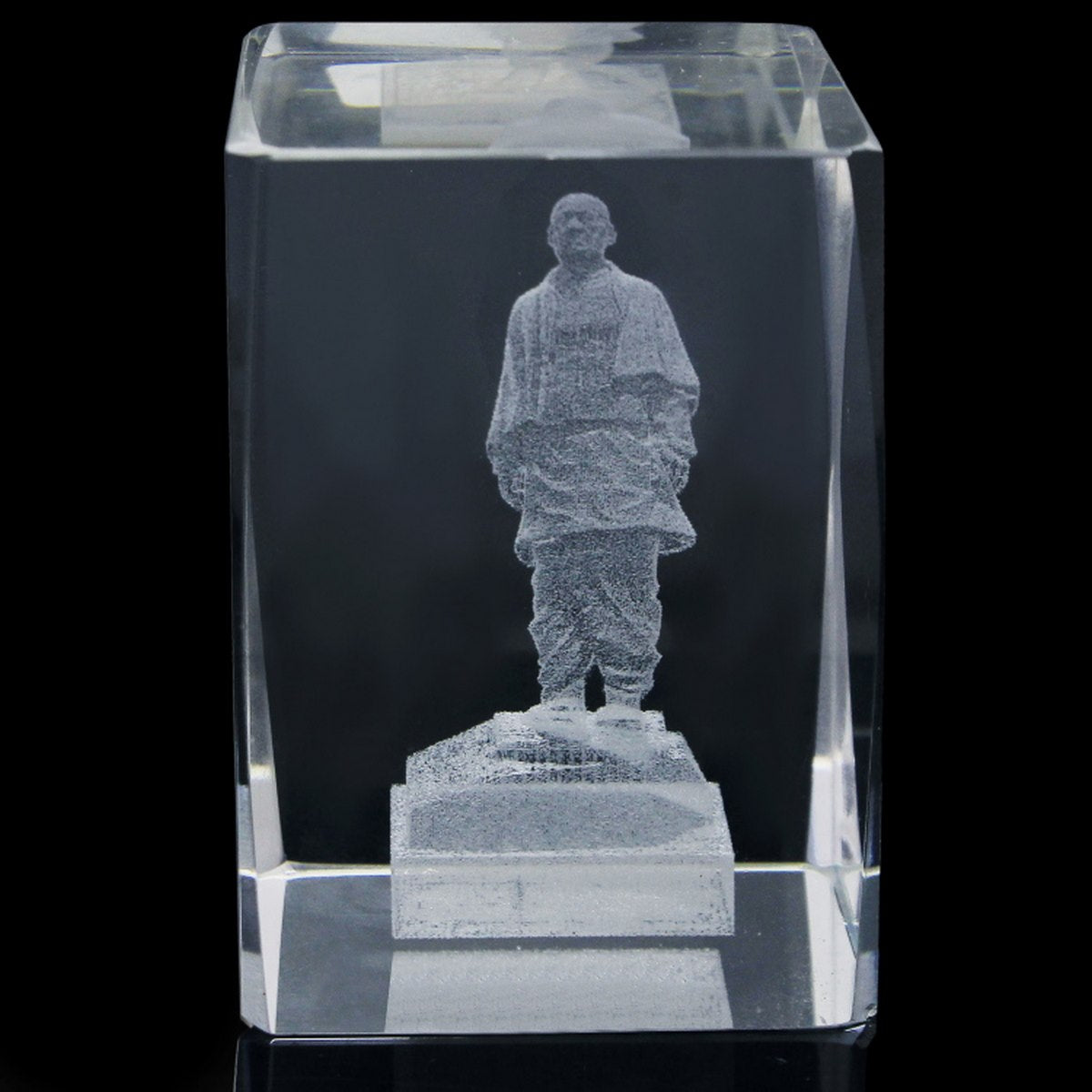 Gift To Love | Crystal Cube Sardar Patel | Size : 5 X 5 X 8 | Code : CC5000