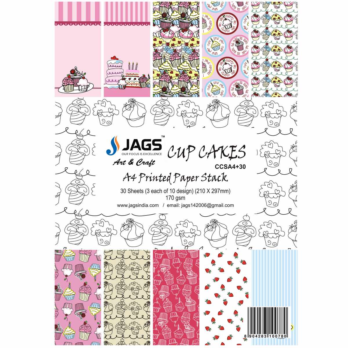 Gift To Love | Paper | Size : A4 | Pcs : 30 Sheets | Code : CCSA4X30