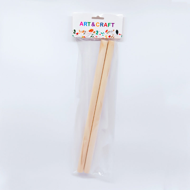 Gift To Love | Wooden Stick | Size : 30 Cm X 15 Mm | Pcs : 2 Sticks | Code : CD6