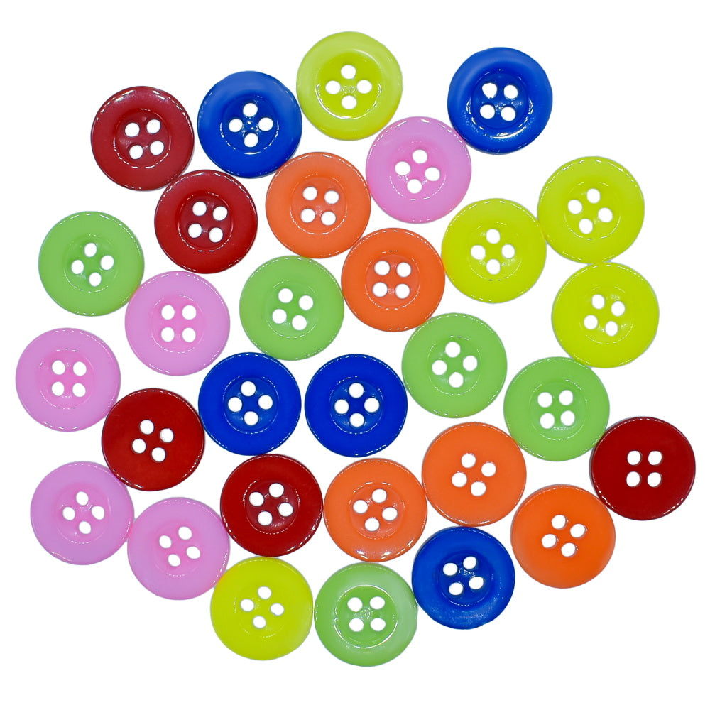 Gift To Love | Decorative Button Mix Color | Size : 20 L | Pcs : 30 Pcs | Code : CDBM02