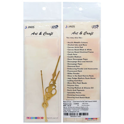 Gift To Love | Clock Hands Set Medium Monalisa | Color : Gold | Code : CH05GD