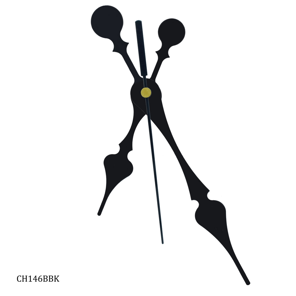 Gift To Love | Clock Hands Set Big Jumbo | Color : Black | Code : CH146BBK