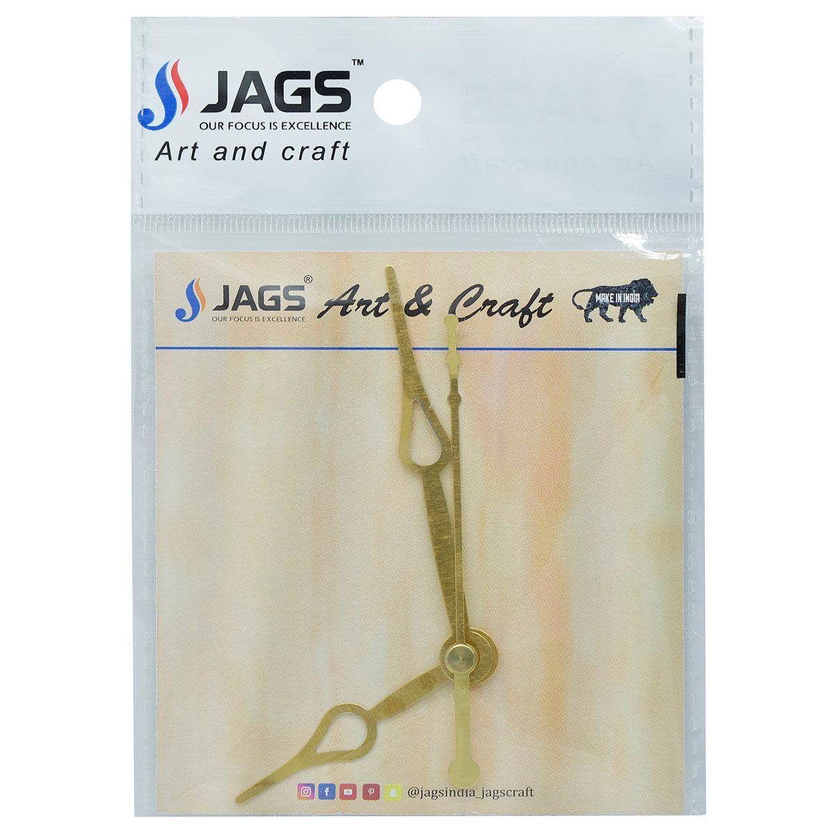 Gift To Love | Clock Hands Set Small Mini Sickosa | Color : Gold | Code : CH33GD