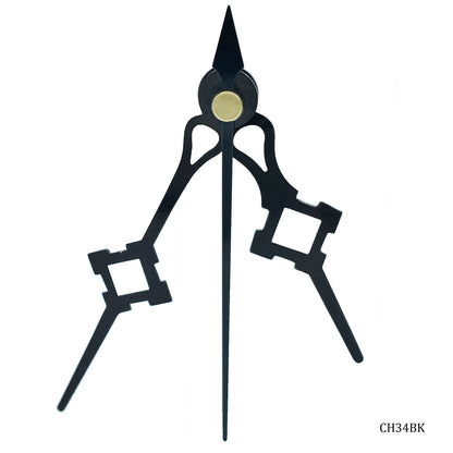 Gift To Love | Clock Hands Set Small Tinamann Square | Color : Black | Code : CH34BK