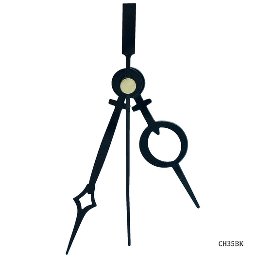 Gift To Love | Clock Hands Set Small Kajal | Color : Black | Code : CH35BK