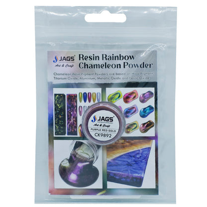 Gift To Love | Resin Chameleon Powder | Color : Purple, Red And Gold | Pcs : 2G | Code : CK9892