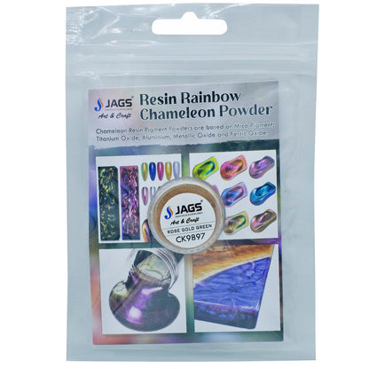 Gift To Love | Resin Chameleon Powder | Color : Rose Gold Green | Size : 2 G | Code : CK9897