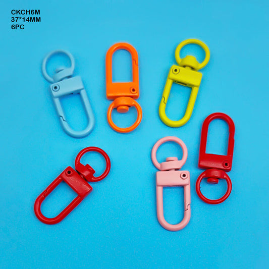 Gift To Love | Candy Key Chain Hook | Color : Multi | Size : 37 X 14 Mm | Pcs : 6 Pcs | Code : CKCH6M