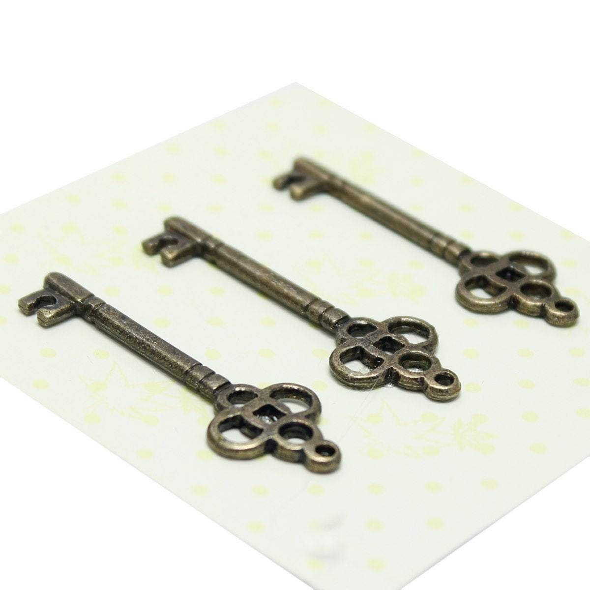 Gift To Love | Craft Metal Charms Key Small | Pcs : 3 Pcs | Code : CMCK00