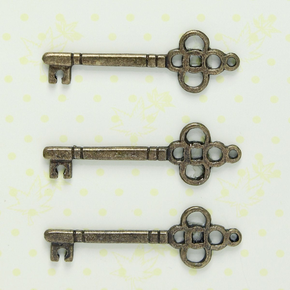Gift To Love | Craft Metal Charms Key Small | Pcs : 3 Pcs | Code : CMCK00